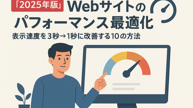 【2025年版】Webサイトのパフォーマンス最適化｜表示速度を3秒→1秒に改善する10の方法