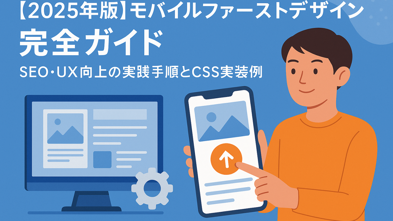 【2025年版】モバイルファーストデザイン完全ガイド｜SEO・UX向上の実践手順とCSS実装例