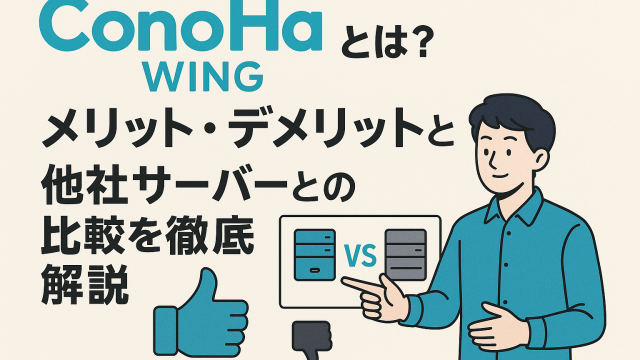 ConoHa WING（コノハウィング）とは？メリット・デメリットと他社サーバーとの比較を徹底解説